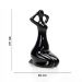 Escultura Mulher em Porcelana Preto 25x10 cm - D'Rossi