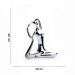 Escultura Yoga Prata em Porcelana Pose Pombo Real 20x16 cm - D'Rossi