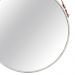 Espelho Adnet Off White com Alça de Couro Marrom 75,5x45,5 cm - D'Rossi