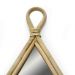 Espelho Decorativo Gota Em Rattan Madeira Oval 75x40 Cm - D'Rossi