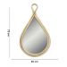 Espelho Decorativo Gota Em Rattan Madeira Oval 75x40 Cm - D'Rossi