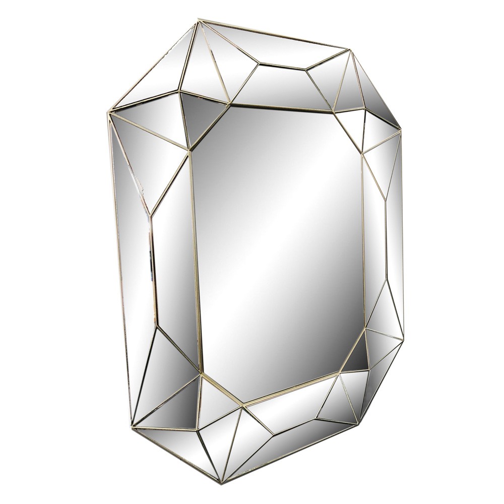 Espelho Decorativo Prata "Diamond" 61X51X4,5CM - D'Rossi