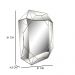 Espelho Decorativo Prata "Diamond" 61X51X4,5CM - D'Rossi