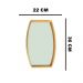 Espelho Decorativo com Moldura Dourada 20,5x38 cm - D'Rossi