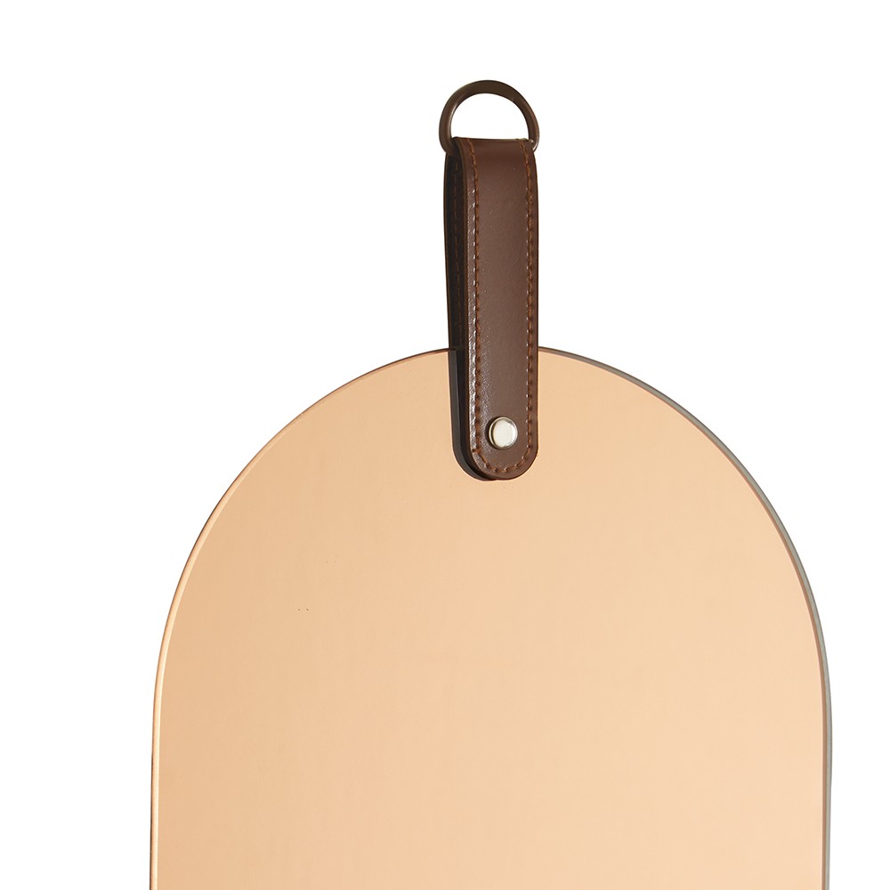 Espelho Elipse em Vidro Cobre 37x18 cm - D'Rossi