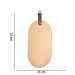 Espelho Elipse em Vidro Cobre 37x18 cm - D'Rossi