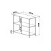 Estante Alta Multiuso Steel Quadra Vermont e Base Metálica Preto 90 cm - D'Rossi