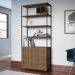 Estante Multiuso Steel Quadra 02 Portas Estilo Industrial Vermont e Preto - D'Rossi