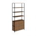 Estante Multiuso Steel Quadra 02 Portas Estilo Industrial Vermont e Preto - D'Rossi