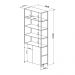 Estante Multiuso Steel Quadra 02 Portas Estilo Industrial Vermont e Preto - D'Rossi