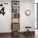 Estante Multiuso Steel Quadra com 03 Gavetas Estilo Industrial Vermont e Preto - D'Rossi