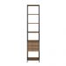 Estante Multiuso Steel Quadra com 03 Gavetas Estilo Industrial Vermont e Preto - D'Rossi
