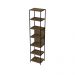 Estante Multiuso Steel Quadra com 07 Prateleiras Estilo Industrial Vermont e Preto 45 cm - D'Rossi