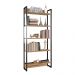 Estante Porto 80cm Com 5 Prateleiras Natural D'Rossi