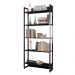 Estante Porto 80cm Com 5 Prateleiras Preto D'Rossi