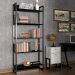 Estante Porto 80cm Com 5 Prateleiras Preto D'Rossi