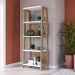 Estante Trend com 05 Prateleiras Hanover e Off White - D'Rossi
