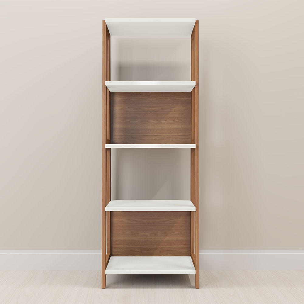 Estante Trend com 05 Prateleiras Hanover e Off White - D'Rossi