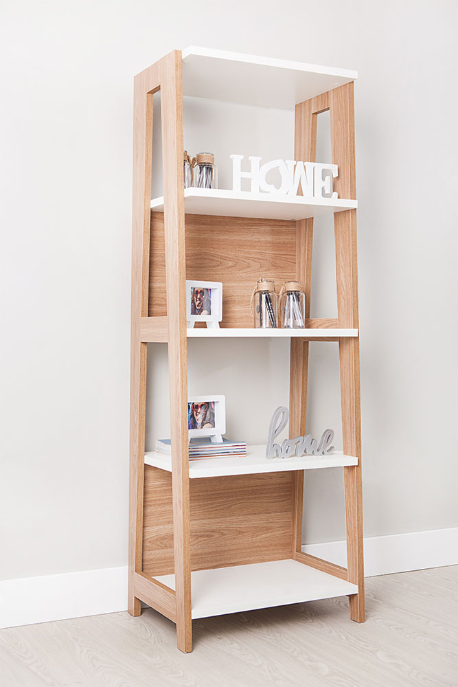 Estante Trend com 05 Prateleiras Hanover e Off White - D'Rossi