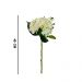 Flor Hortência Artificial Creme 49 cm - D'Rossi