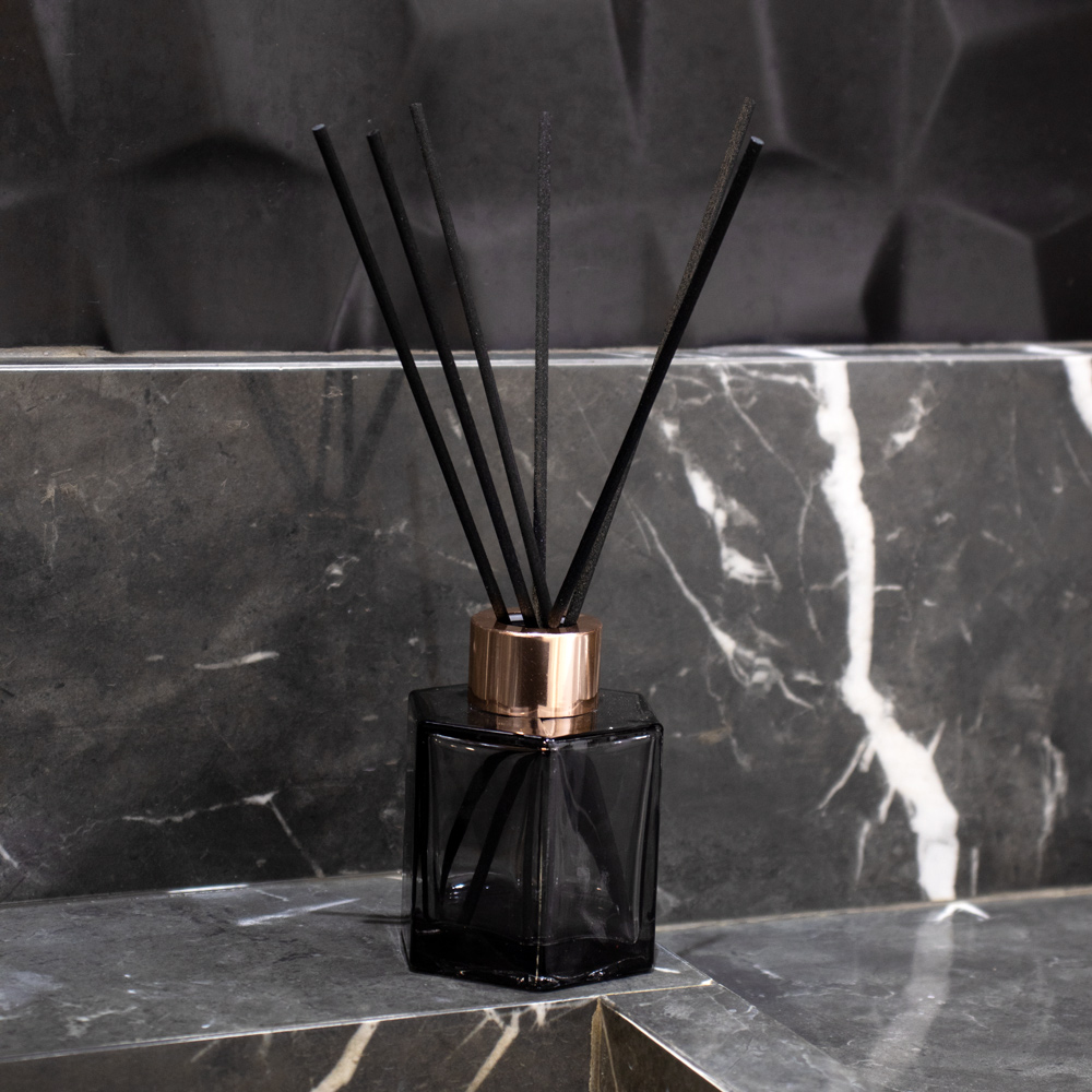 Frasco De Vidro Para Difusor Preto 21x06x06 cm - D'Rossi