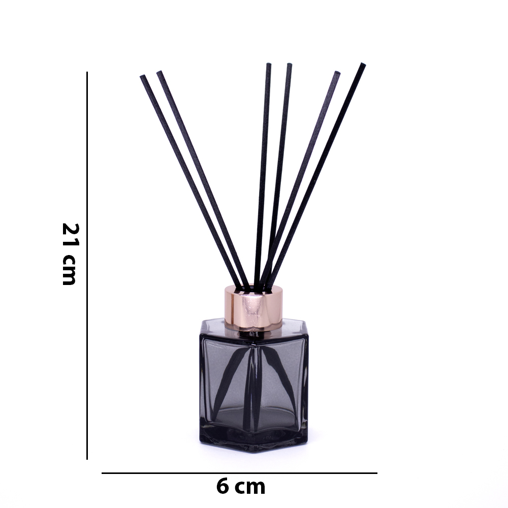 Frasco De Vidro Para Difusor Preto 21x06x06 cm - D'Rossi