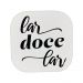 Gancho Suporte Decorativo de Madeira Lar Doce Lar Branco 6x6x5 cm - D'Rossi