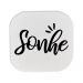 Gancho Suporte Decorativo de Madeira Sonhe Branco 6x6x5 cm - D'Rossi