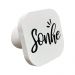Gancho Suporte Decorativo de Madeira Sonhe Branco 6x6x5 cm - D'Rossi