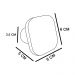 Gancho Suporte Decorativo de Madeira Sonhe Branco 6x6x5 cm - D'Rossi