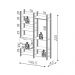 Guarda Roupa Closet Modulado 02 Torres Gaveteiro e Cabideiro Freijó com Preto Fosco Industrial - D'Rossi
