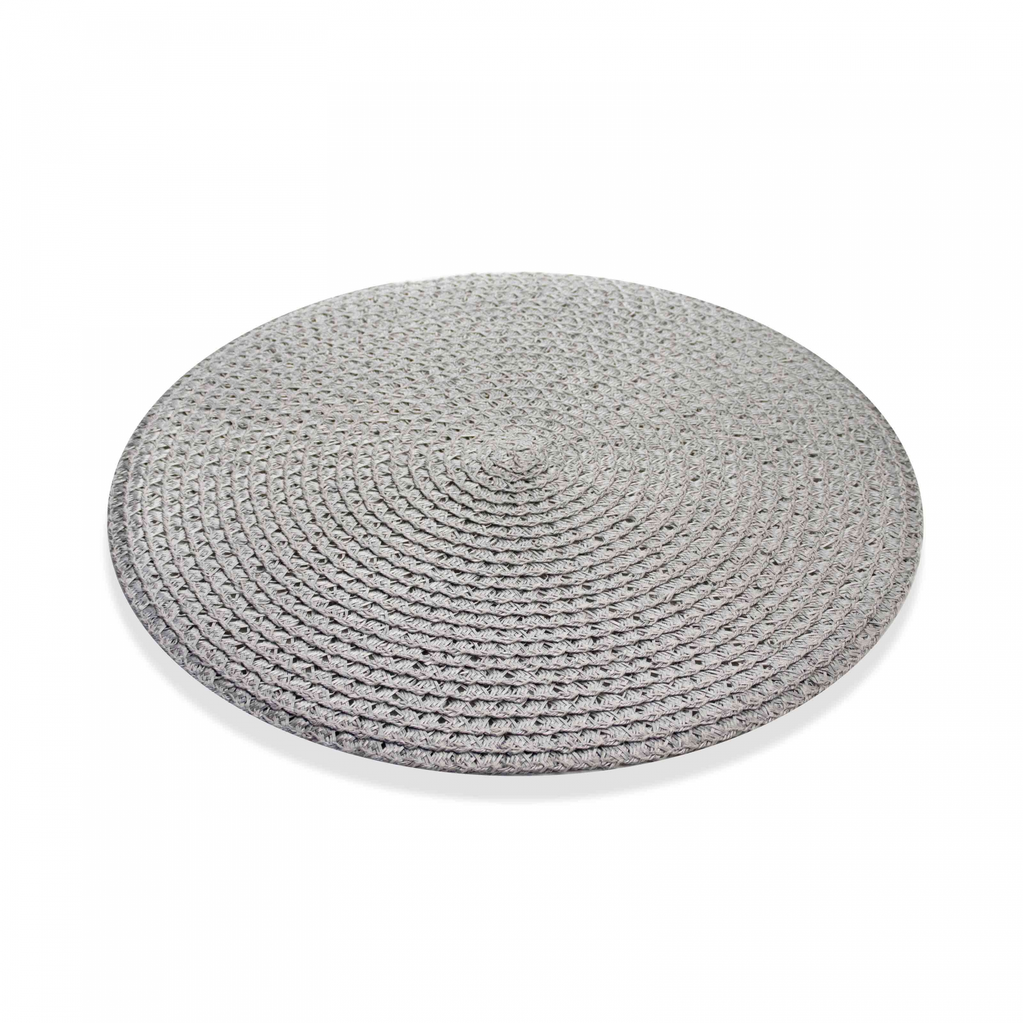 Jogo Americano Redondo de Plástico Cinza 38 cm - D'Rossi