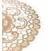 Jogo Americano Redondo de Plástico Flor Dourado 38 cm - D'Rossi