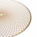 Jogo Americano Redondo de Plástico Mandala Dourado 38 cm - D'Rossi