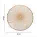Jogo Americano Redondo de Plástico Mandala Dourado 38 cm - D'Rossi