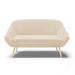 Kit 01 Namoradeira 02 Lugares e 01 Poltrona Giovana Suede Bege Pés Palito Natural - D'Rossi