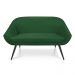 Kit 01 Namoradeira 02 Lugares e 02 Poltronas Giovana Suede Verde Pés Palito De Ferro - D'Rossi