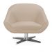 Kit 01 Namoradeira 02 Lugares e 02 Poltronas Giratória Giovana Suede Base Cromada - D'Rossi
