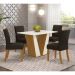 Kit 02 Cadeiras de Jantar Mary Veludo Marrom Base Nature - D'Rossi