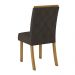 Kit 02 Cadeiras de Jantar Mary Veludo Marrom Base Nature - D'Rossi