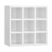Kit 02 Nicho Porta Toalhas 9 Lugares Organizador 40x40 cm - AJL Móveis