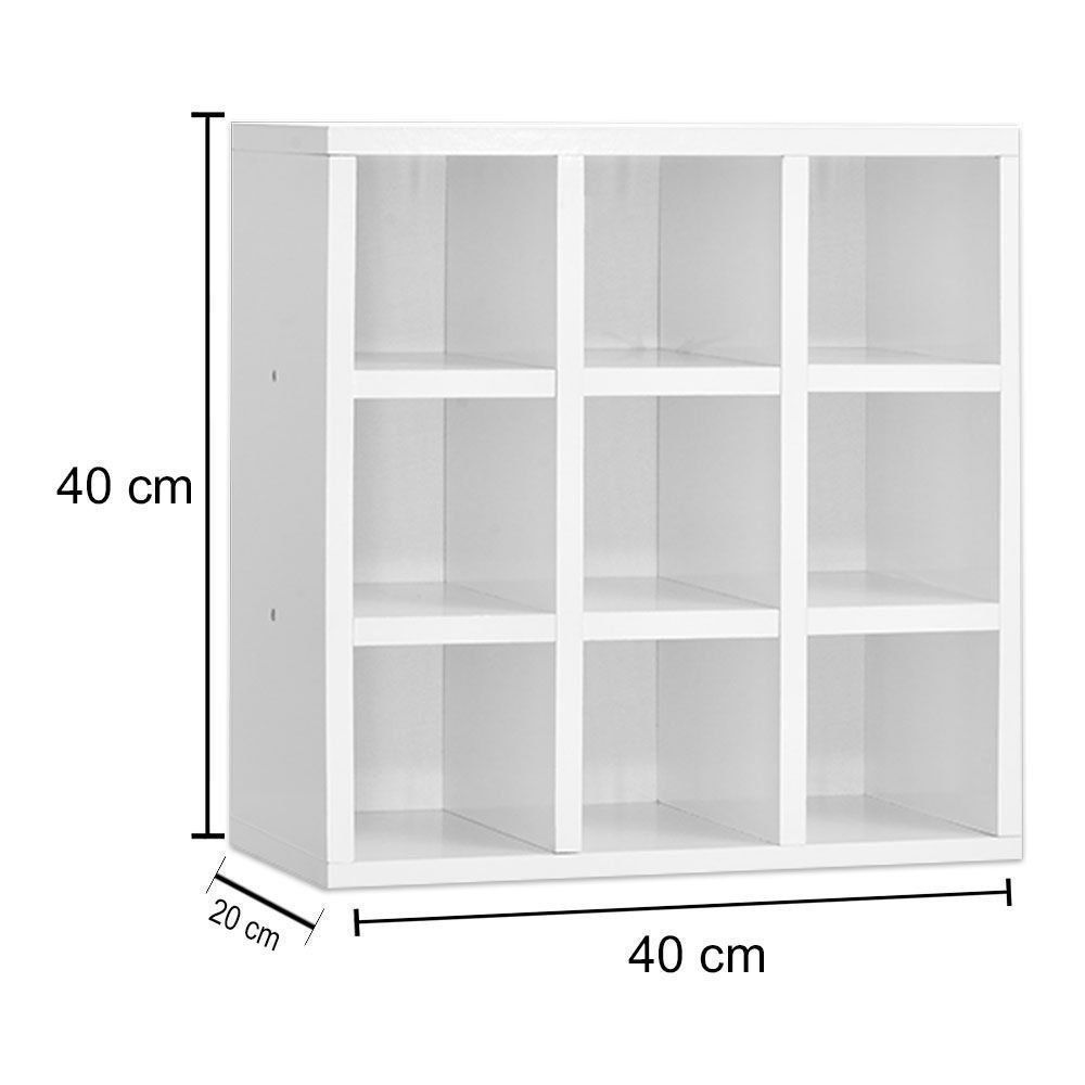 Kit 02 Nicho Porta Toalhas 9 Lugares Organizador 40x40 cm - AJL Móveis