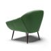 Kit 02 Poltronas Giovana Suede Verde Pés Palito de Ferro - D'Rossi