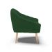 Kit 02 Poltronas Giovana Veludo Verde Pés Palito Natural - D'Rossi