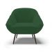 Kit 02 Poltronas Giovana Veludo Verde Pés Palito de Ferro - D'Rossi