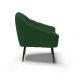Kit 02 Poltronas Giovana Veludo Verde Pés Palito de Ferro - D'Rossi