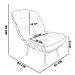Kit 02 Poltronas Giratória Costela Couro Branco Base Madeira MA25 - D'Rossi