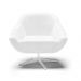 Kit 02 Poltronas Giratória Giovana Corano Branco Base Cromada - D'Rossi