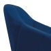 Kit 02 Poltronas Giratória Giovana Suede Azul Marinho Base Madeira MM30 D'Rossi