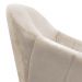 Kit 02 Poltronas Giratória Giovana Suede Bege Base Madeira MM30 D'Rossi